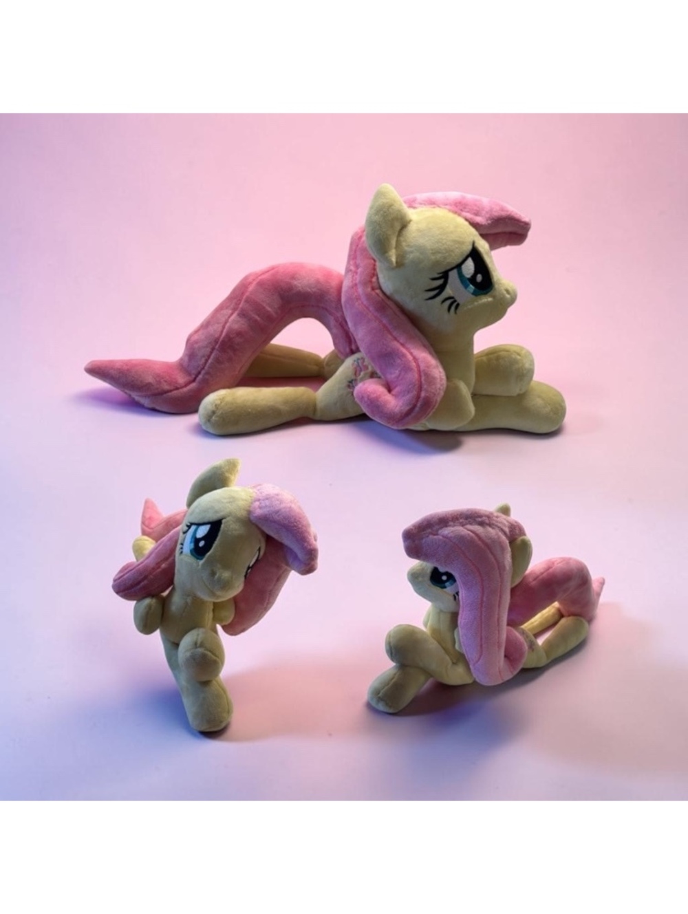 Fluttershy Handmade Plush | Soft Minky Weighted MLP Collectible